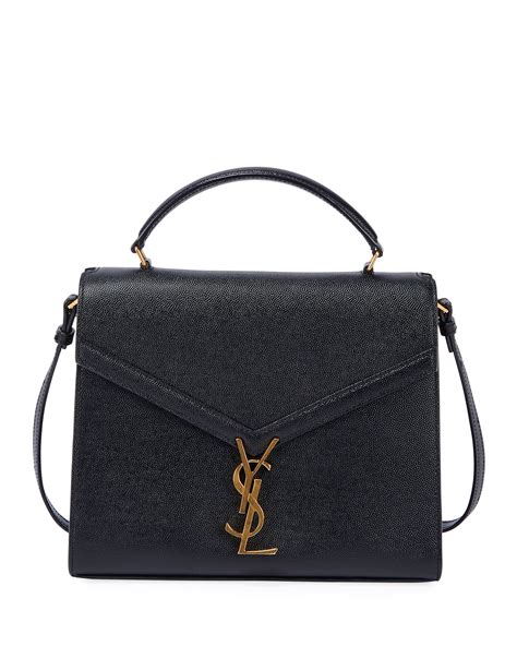 gray cassendre ysl bag|CASSANDRA Medium top handle bag in grain de poudre.